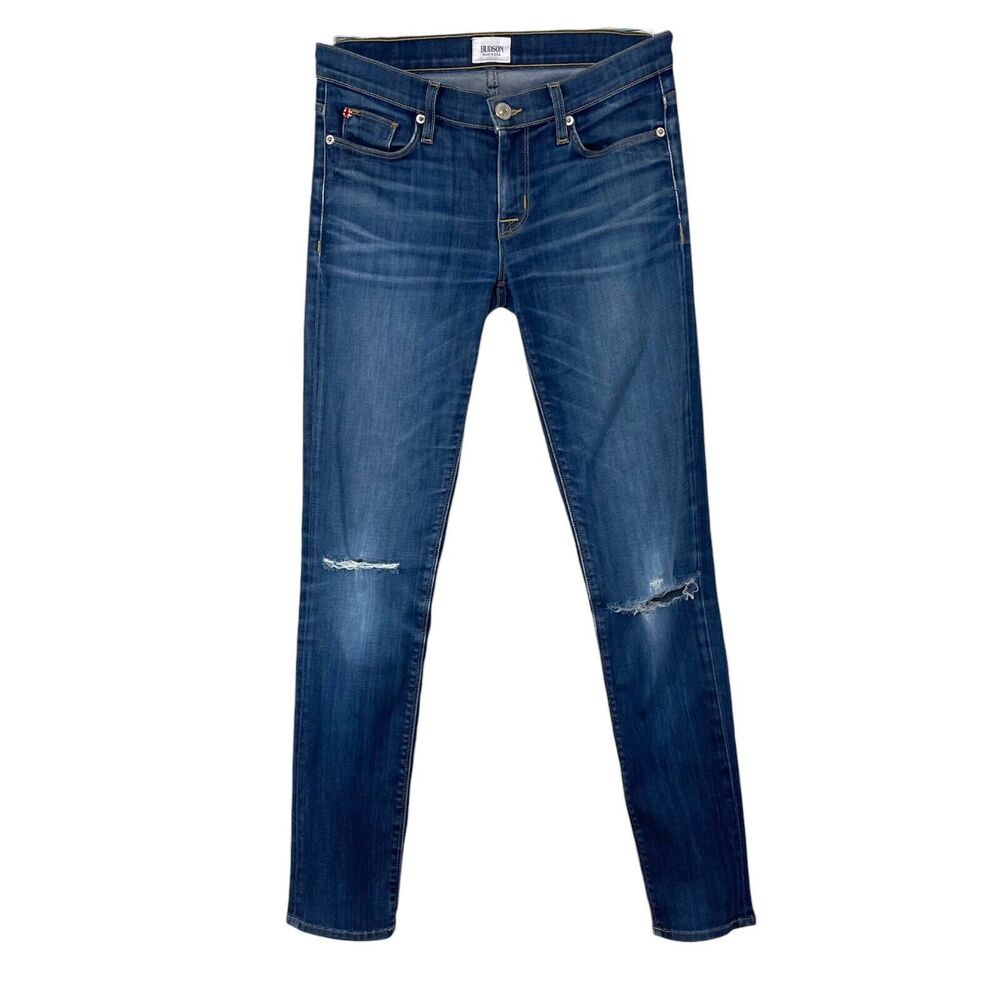 Hudson Jeans Womens 26 Collette Skinny Distressed Grunge Cowgirl Indie Hipster